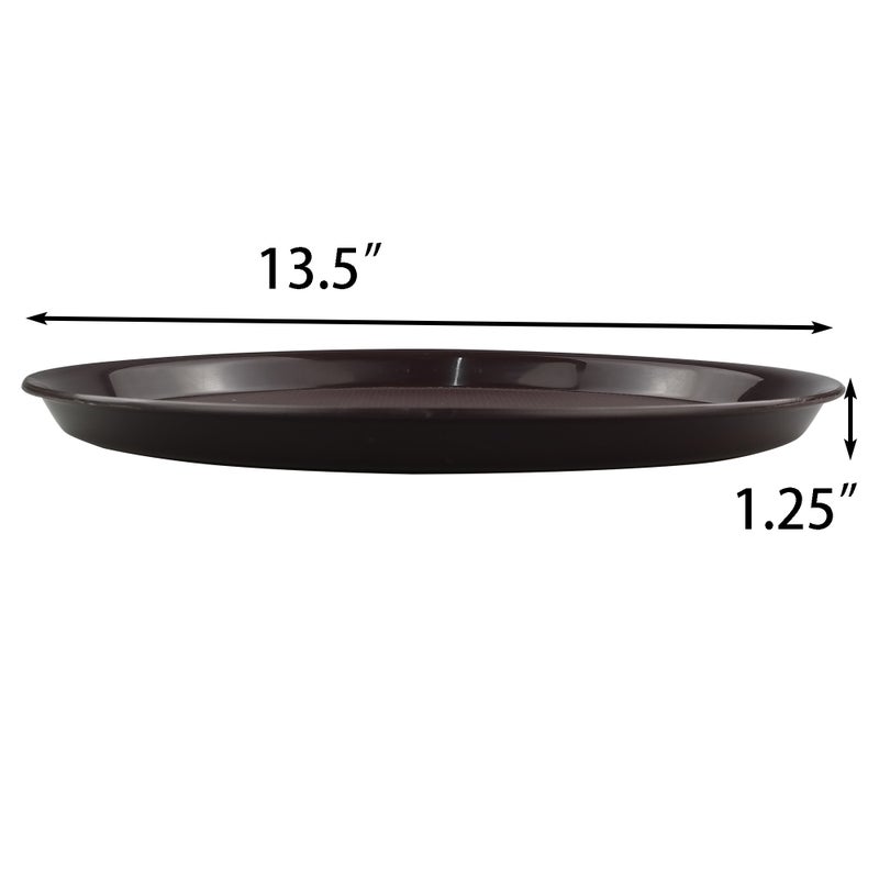 Ggbin Round Serving Tray for Food, Set of 4 Fast Food Serving Trays - Image 4